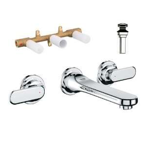 GROHE Veris Chrome 2 Handle Bathroom Faucet (Drain Included) K20183 