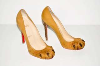 Christian Louboutin Womens Heels Shoes   Authentic Alex Lion Paw SZ 6 