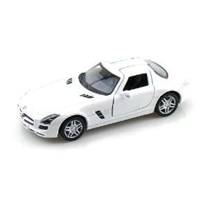  Mercedes Benz SLS AMG 1/36 White: Toys & Games
