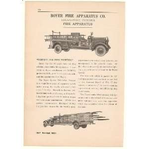  1927 Boyer Fire Apparatus Special 500 Gallon Pumper Truck 