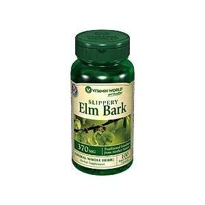  Slippery Elm Bark 370 mg. 100 Capsules Health & Personal 