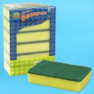  Sponge 6 Pack With Scrubber Cleaning Case Pack 48 