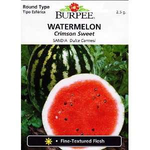  Burpee Crimson Sweet Watermelon Seeds   2.5 grams Patio 