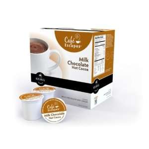 Café Escapes Milk Chocolate Hot Cocoa for Keurig K cup Brewing System 