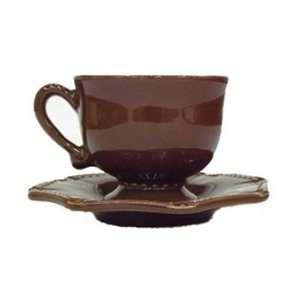 Skyros Designs Isabella Cup & Saucer Set   Chocolate  