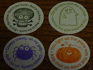 STAMPIN UP STAMPED CIRCLES WITH HALLOWEEN IMAGES *12*  
