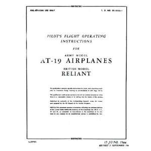   Stinson AT 19 Aircraft Flight Manual: Sicuro Publishing: Books