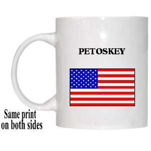  US Flag   Petoskey, Michigan (MI) Mug 