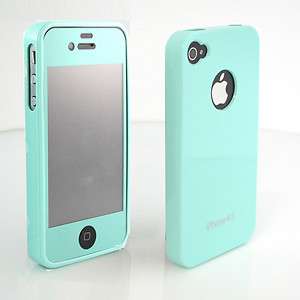   silicone case cover+MINT color screen for iphone 4S 4 4Gskin  