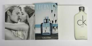 Calvin Klein Mens Samples CK One, Eternity, E Summer  