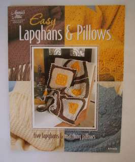 Easy Lapghans & Pillows Afghans Book NEW Crochet  