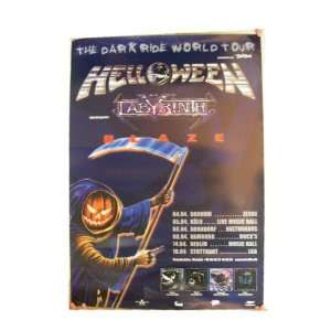  Helloween German Tour Poster Dark Ride Concert: Everything 