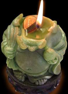 Buddha Cash Candle   Buddha Money Candle with REAL money inside From 