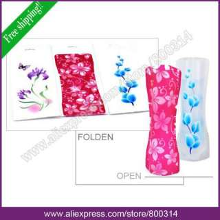 10pcs/lot Plastic Foldable Flower Home Decor Vase Vases  