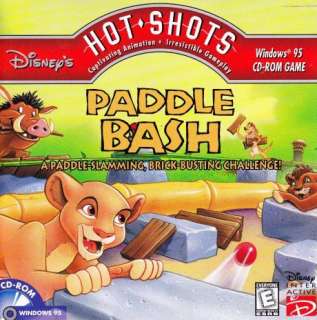 Disneys Hot Shots: Paddle Bash PC CD The Lion King ping pong break 