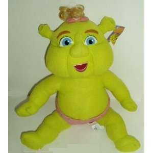Shrek the Third 12 Plush Baby Girl with Pink Bow and Matching Pink 