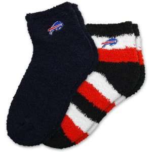   Buffalo Bills Womens Slipper Socks  2 Pack Medium: Sports & Outdoors