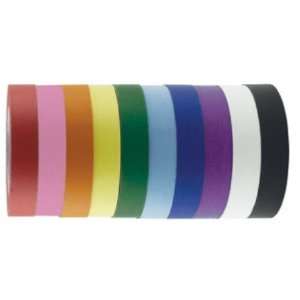  10 Pack KraftTapeTM Colored Masking Tape Classroom Pack 