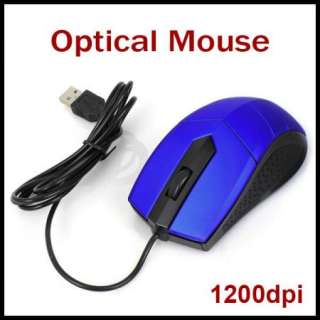 1xFashion Wired USB Gaming Optical Mouse for Laptop PC  