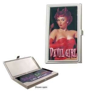   Business Card Holder   Devil Girl by By Retro A Go Go