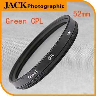 Camera Green 52mm Circular Polarizing Filters C PL CPL CP L Filter 