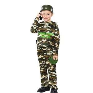  Kids Army Commando Costume Boys Husky 10 12: Toys & Games