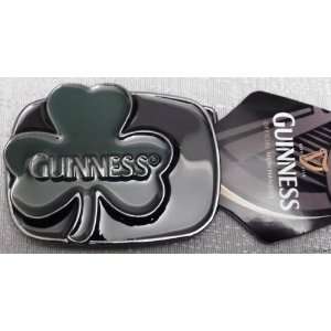    Guinness Clover Leaf Metal Enamel BELT BUCKLE: Everything Else