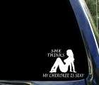 She thinks my CHEROKEE is sexy jeep sport sticker decal