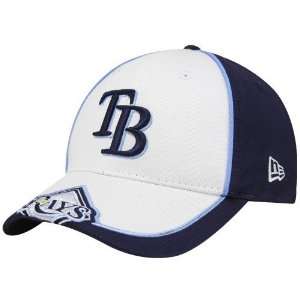  New Era Tampa Bay Rays White Navy Blue Opus Adjustable Hat 