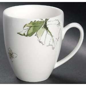  Wedgwood Floral Leaf Mug, Fine China Dinnerware: Kitchen 