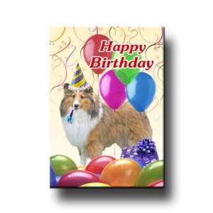  Shetland Sheepdog Happy Birthday Fridge Magnet: Everything 