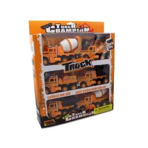    Friction powered construction trucks   Pack of 4: Toys & Games