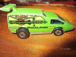 RARE Vintage Mattel hot wheels 1976 Spoiler Sport Green Van Hong Kong 