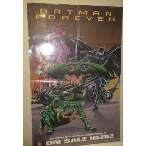  Vintage Comic Shop Promotional Poster  Batman Forever 