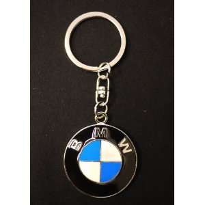  BMW Car Logo Black White and Blue Key Chain Ring Office 