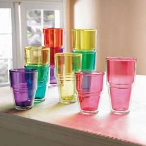  BrylaneHome Stackable Insulated Tumbler Sets Collection 
