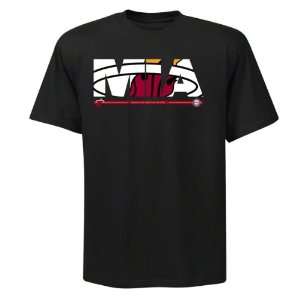  Miami Heat Black NBA on ESPN Cityscape T Shirt: Sports 