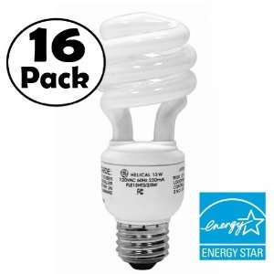   CFL Soft White Light Bulb   16 Pack   1 CFL bulb lasts as long as 8