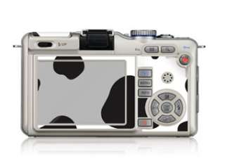 Olympus PEN E PL1 Camera Skin Cover Sticker Milk Cow  