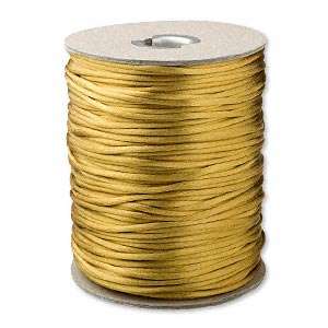 10 ft Antique GOLD SATIN CORD 2mm Rat Tail RatTail NEW  