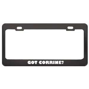 Got Corrine? Career Profession Black Metal License Plate Frame Holder 