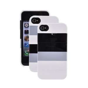   BLACK GRAY WHITE for Case Mate iPhone 4 Stack Hard Case Electronics