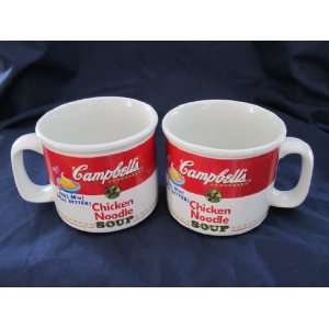   CHICKEN NOODLE SOUP Label Ceramic Mugs 1997 