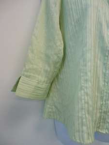 Silky Light Green Shirt Blouse ~ CROFT & BARROW STRETCH ~ Size PL 