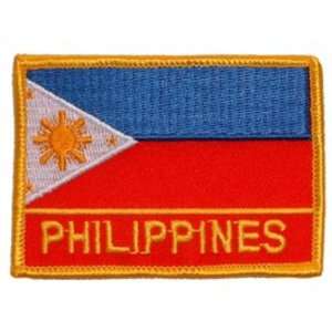  Philippines Flag Patch 2 1/2 x 3 1/2 Patio, Lawn 