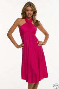 ELAN Convertible Jersey Pink Dress 8 way RL407: S,M,L  