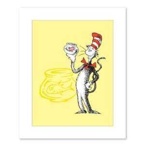  Dr. Seuss Cat in the Hat with Fish Petite Yellow Print 5 