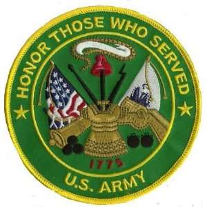  Honor Those Served US ARMY 5 NEW Biker Back Vest Patch 
