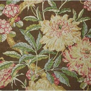   Royal Court Floral Cocoa Fabric By The Yard: Arts, Crafts & Sewing