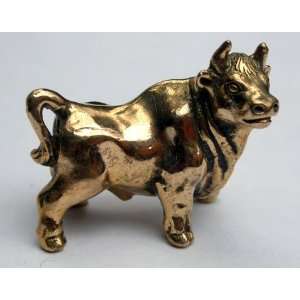  Small Solid Bronze Bull. 